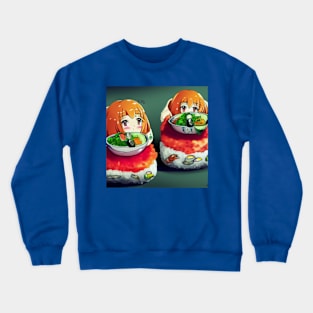 Kawaii Anime Sushi Crewneck Sweatshirt